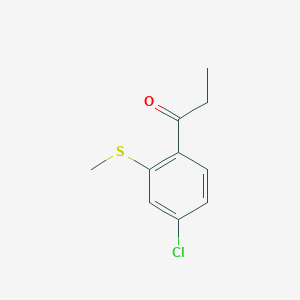 1-(4-Chloro-2-(methylthio)phenyl)propan-1-one