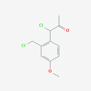 1-Chloro-1-(2-(chloromethyl)-4-methoxyphenyl)propan-2-one