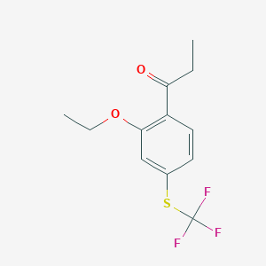 1-(2-Ethoxy-4-(trifluoromethylthio)phenyl)propan-1-one