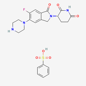 (S)-3-(6-Fluoro-1-oxo-5-(piperazin-1-yl)isoindolin-2-yl)piperidine-2,6-dione benzenesulfonate