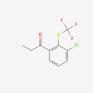 1-(3-Chloro-2-(trifluoromethylthio)phenyl)propan-1-one