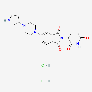 2-(2,6-Dioxopiperidin-3-yl)-5-(4-(pyrrolidin-3-yl)piperazin-1-yl)isoindoline-1,3-dione dihydrochloride