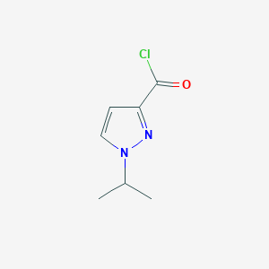 molecular formula C7H9ClN2O B1405786 1-isopropyl-1H-pyrazole-3-carbonyl chloride CAS No. 1435244-63-5