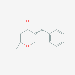 5-Benzylidene-2,2-dimethyloxan-4-one