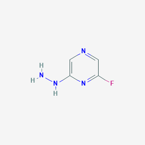 molecular formula C4H5FN4 B1405793 (6-Fluoro-1H-pyrazin-2-ylidene)-hydrazine CAS No. 1246471-20-4