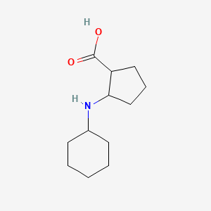 molecular formula C12H21NO2 B1405794 2-(环己基氨基)环戊烷甲酸 CAS No. 1355334-62-1