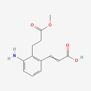 (E)-3-(3-Amino-2-(3-methoxy-3-oxopropyl)phenyl)acrylic acid