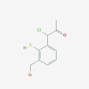 1-(3-(Bromomethyl)-2-mercaptophenyl)-1-chloropropan-2-one