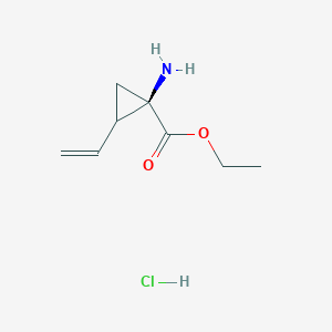 (1R,2S)-1-amino-2-vinylcyclopropane carboxylic acid ethyl ester hydrochloride