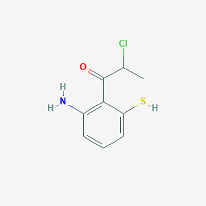 1-(2-Amino-6-mercaptophenyl)-2-chloropropan-1-one