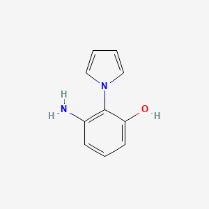 molecular formula C10H10N2O B1405806 3-氨基-2-(1H-吡咯-1-基)苯酚 CAS No. 137352-66-0