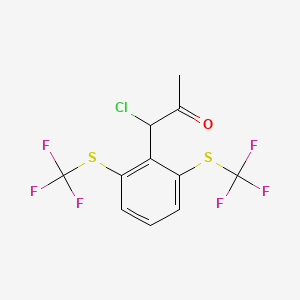 1-(2,6-Bis(trifluoromethylthio)phenyl)-1-chloropropan-2-one