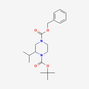 4-benzyl 1-(tert-butyl) (R)-2-isopropylpiperazine-1,4-dicarboxylate