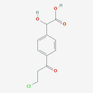 1-(4-(Carboxy(hydroxy)methyl)phenyl)-3-chloropropan-1-one