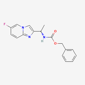 (S)-Benzyl (1-(6-fluoroimidazo[1,2-a]pyridin-2-yl)ethyl)carbamate