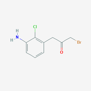 1-(3-Amino-2-chlorophenyl)-3-bromopropan-2-one