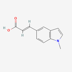 molecular formula C12H11NO2 B1405816 (2E)-3-(1-methyl-1H-indol-5-yl)acrylic acid CAS No. 1228572-19-7