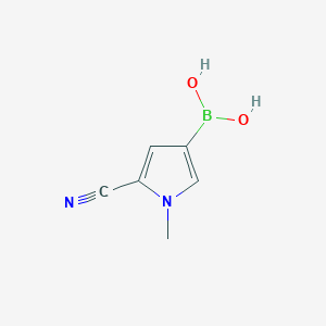 (5-cyano-1-methyl-1H-pyrrol-3-yl)boronic acid