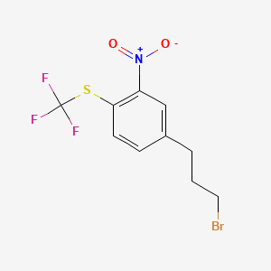 1-(3-Bromopropyl)-3-nitro-4-(trifluoromethylthio)benzene