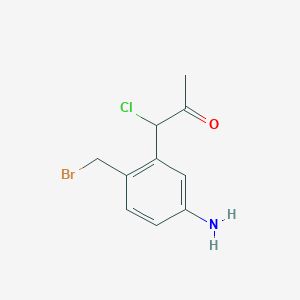 1-(5-Amino-2-(bromomethyl)phenyl)-1-chloropropan-2-one