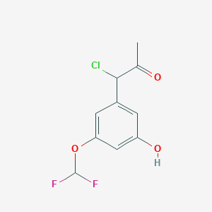 1-Chloro-1-(3-(difluoromethoxy)-5-hydroxyphenyl)propan-2-one