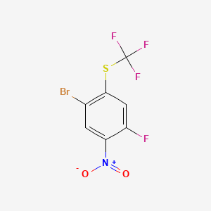 1-Bromo-4-fluoro-5-nitro-2-(trifluoromethylthio)benzene