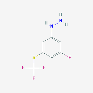 1-(3-Fluoro-5-(trifluoromethylthio)phenyl)hydrazine