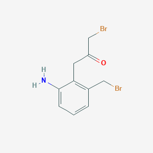 1-(2-Amino-6-(bromomethyl)phenyl)-3-bromopropan-2-one