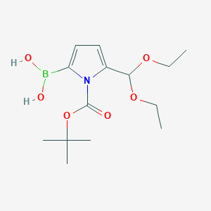 N-Boc-5-(Diethoxymethyl)pyrrole-2-boronic acid