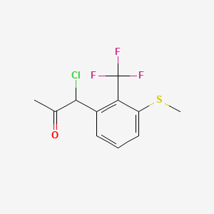 1-Chloro-1-(3-(methylthio)-2-(trifluoromethyl)phenyl)propan-2-one