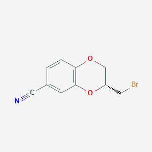 (R)-3-(Bromomethyl)-2,3-dihydrobenzo[b][1,4]dioxine-6-carbonitrile