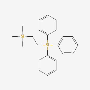 molecular formula C23H28Si2 B14058378 Trimethyl[2-(triphenylsilyl)ethyl]silane CAS No. 102105-77-1