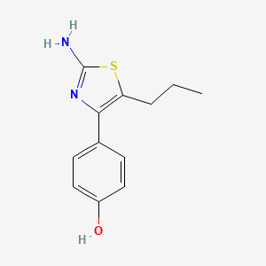 4-(4-Hydroxyphenyl)-5-propyl-1,3-thiazol-2-amine