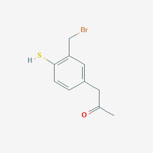 1-(3-(Bromomethyl)-4-mercaptophenyl)propan-2-one