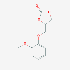 molecular formula C11H12O5 B140587 4-[(2-甲氧基苯氧基)甲基]-1,3-二氧杂环-2-酮 CAS No. 2049-21-0