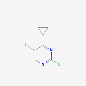 molecular formula C7H6ClFN2 B1405872 2-chloro-4-cyclopropyl-5-fluoroPyrimidine CAS No. 1312535-71-9