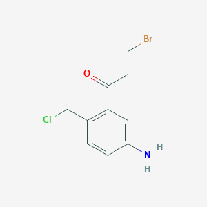 1-(5-Amino-2-(chloromethyl)phenyl)-3-bromopropan-1-one