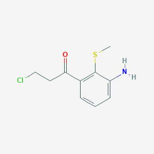 1-(3-Amino-2-(methylthio)phenyl)-3-chloropropan-1-one