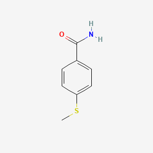 molecular formula C8H9NOS B14058746 4-(Methylsulfanyl)benzamide CAS No. 90005-49-5