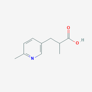 molecular formula C10H13NO2 B1405880 2-甲基-3-(6-甲基吡啶-3-基)丙酸 CAS No. 1506117-11-8