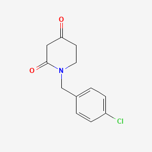 molecular formula C12H12ClNO2 B1405886 1-(4-氯苄基)哌啶-2,4-二酮 CAS No. 1279723-89-5
