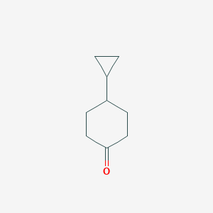 molecular formula C9H14O B1405895 4-环丙基环己烷-1-酮 CAS No. 1378796-24-7