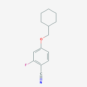 molecular formula C14H16FNO B1405897 4-环己基甲氧基-2-氟苯甲腈 CAS No. 1467456-69-4