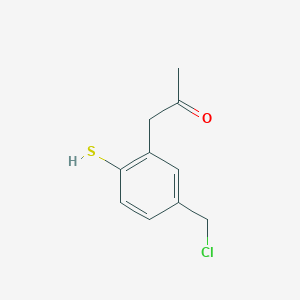 1-(5-(Chloromethyl)-2-mercaptophenyl)propan-2-one