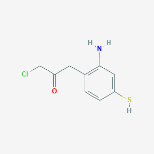 1-(2-Amino-4-mercaptophenyl)-3-chloropropan-2-one