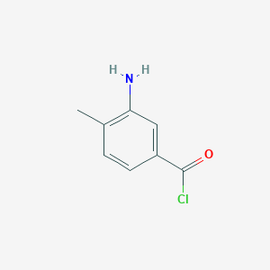 molecular formula C8H8ClNO B1405904 3-Amino-4-methylbenzoyl chloride CAS No. 805179-39-9