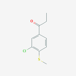 1-(3-Chloro-4-(methylthio)phenyl)propan-1-one