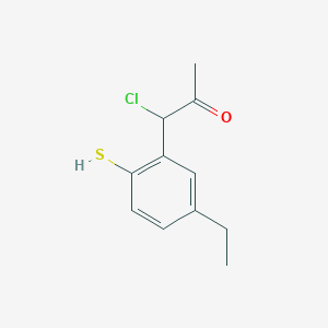 1-Chloro-1-(5-ethyl-2-mercaptophenyl)propan-2-one