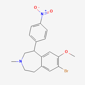 7-bromo-8-methoxy-3-methyl-1-(4-nitrophenyl)-2,3,4,5-tetrahydro-1H-benzo[d]azepine