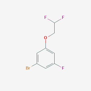 molecular formula C8H6BrF3O B1405912 1-溴-3-(2,2-二氟乙氧基)-5-氟苯 CAS No. 1538752-02-1